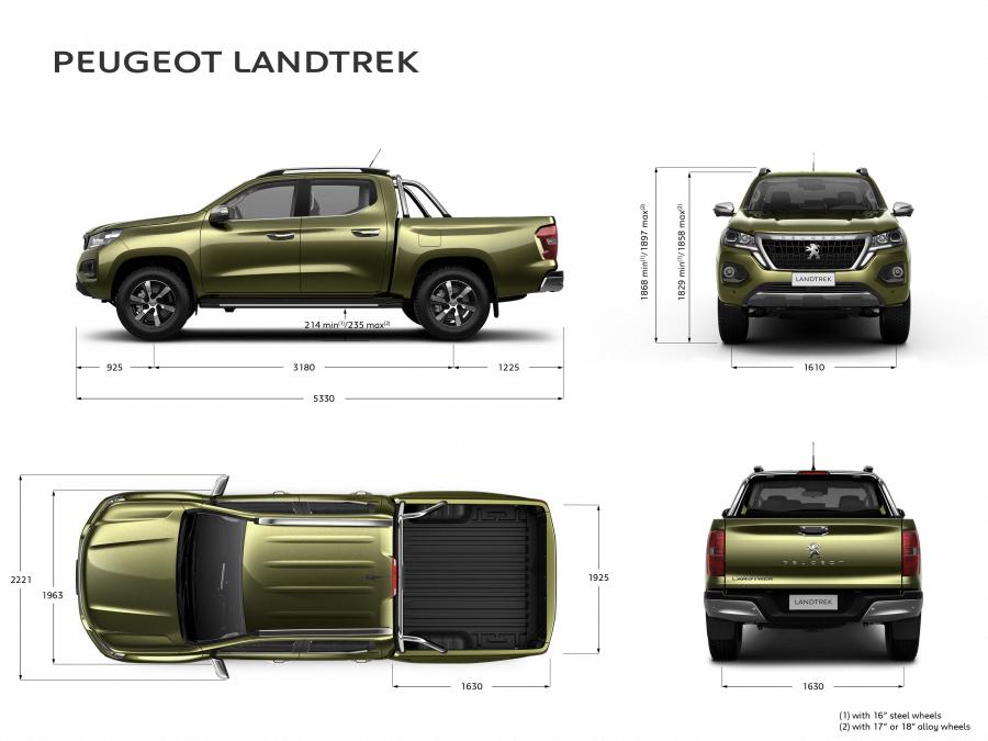 Схема Peugeot Landtrek Multipurpose Double Cab 2020 года  (фото 22 из 23)